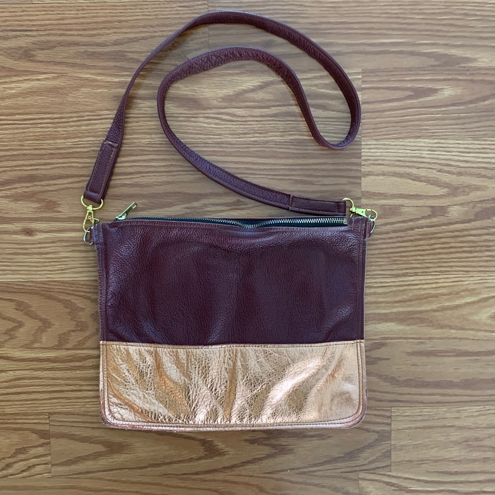 Liz Riden handcrafted leather purse